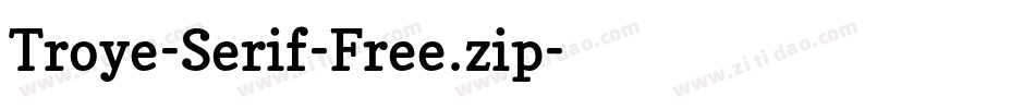 Troye-Serif-Free.zip字体转换