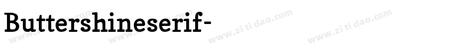 Buttershineserif字体转换
