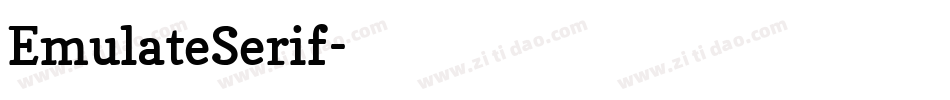 EmulateSerif字体转换