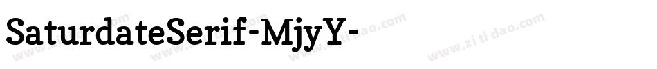 SaturdateSerif-MjyY字体转换