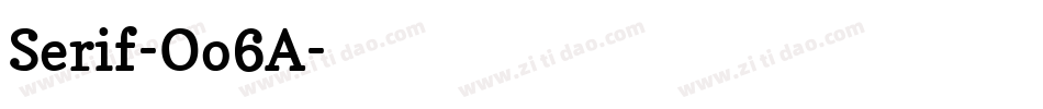 Serif-Oo6A字体转换
