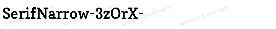 SerifNarrow-3zOrX字体转换