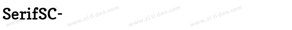 SerifSC字体转换