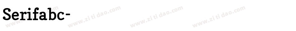 Serifabc字体转换