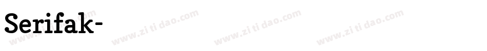 Serifak字体转换