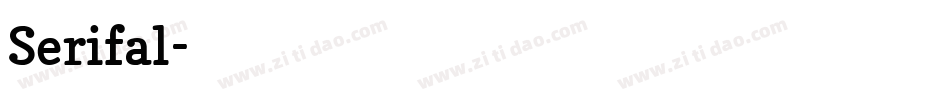 Serifal字体转换