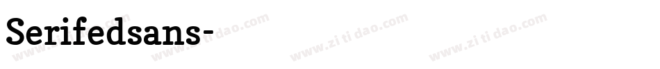 Serifedsans字体转换