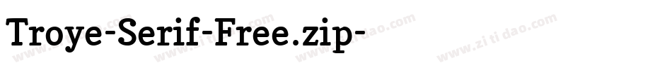 Troye-Serif-Free.zip字体转换