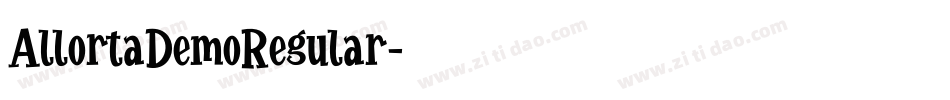 AllortaDemoRegular字体转换