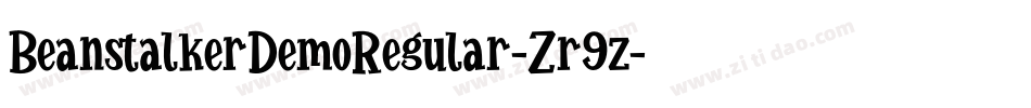 BeanstalkerDemoRegular-Zr9z字体转换