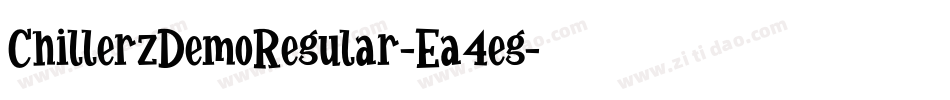 ChillerzDemoRegular-Ea4eg字体转换