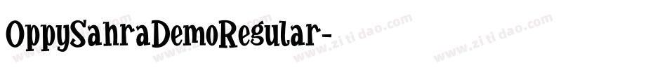 OppySahraDemoRegular字体转换