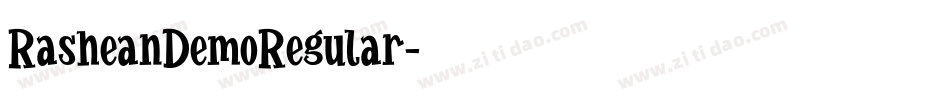 RasheanDemoRegular字体转换