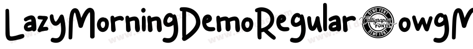 LazyMorningDemoRegular-owgMo字体转换 LazyMorningDemoRegular-owgMo字体转换
