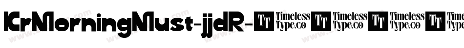KrMorningMust-jjdR字体转换
