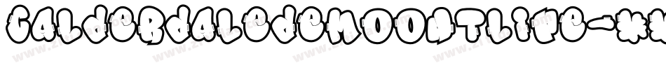 CALDERDALEDEMOOutline字体转换 CALDERDALEDEMOOutline字体转换