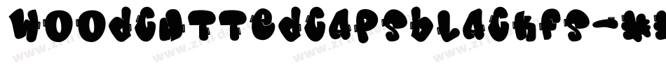 WoodcuttedCapsBlackFS字体转换