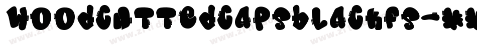 WoodcuttedCapsBlackFS字体转换