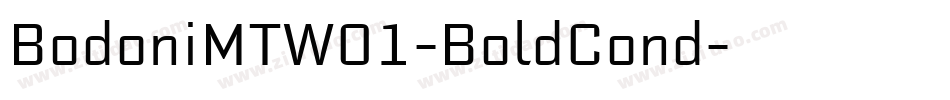 BodoniMTW01-BoldCond字体转换
