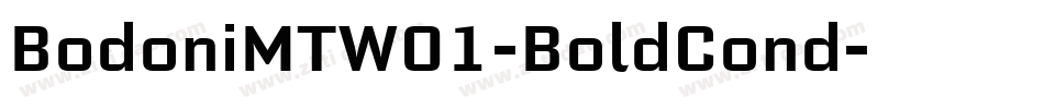 BodoniMTW01-BoldCond字体转换