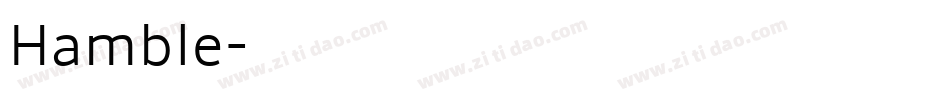 Hamble字体转换