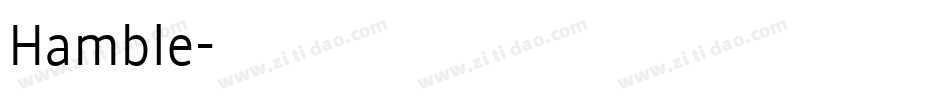 Hamble字体转换