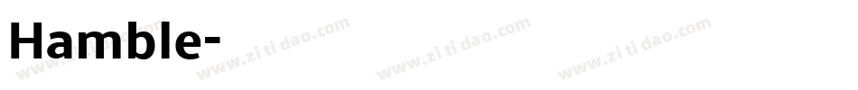 Hamble字体转换