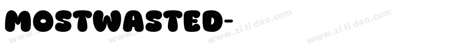 Mostwasted字体转换