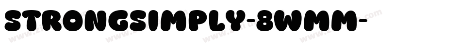 StrongSimply-8WmM字体转换