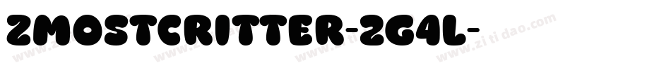 ZMostCritter-2g4l字体转换