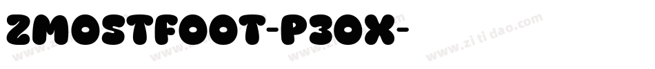 ZMostFoot-P3Ox字体转换