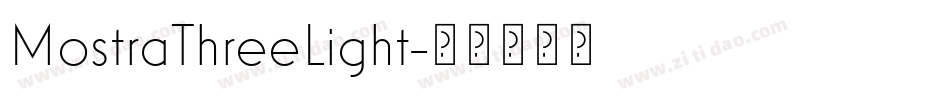 MostraThreeLight字体转换