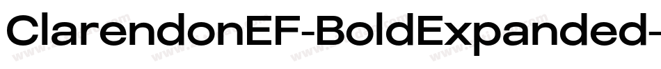ClarendonEF-BoldExpanded字体转换
