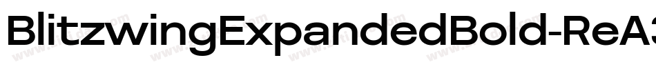 BlitzwingExpandedBold-ReA3字体转换