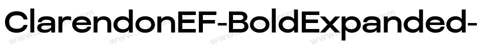 ClarendonEF-BoldExpanded字体转换