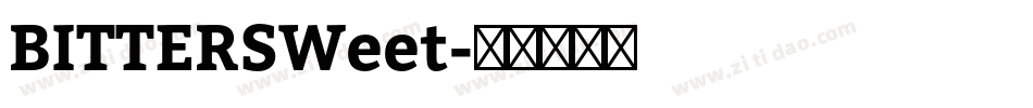 BITTERSWeet字体转换