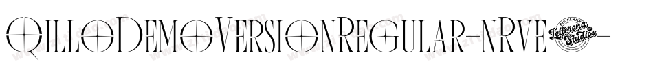 QilloDemoVersionRegular-nRve0字体转换