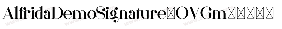 AlfridaDemoSignature-OVGm6字体转换