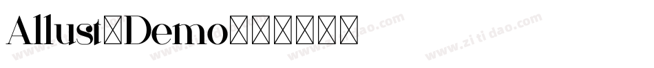 Allust-Demo字体转换
