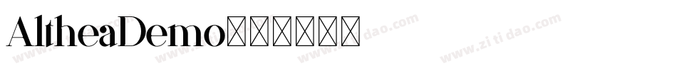 AltheaDemo字体转换
