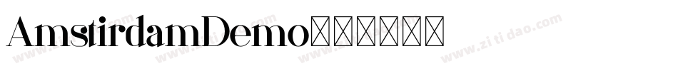 AmstirdamDemo字体转换