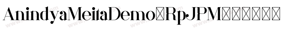 AnindyaMeitaDemo-RpJPM字体转换