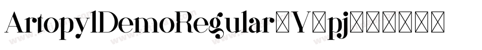 ArtopylDemoRegular-Y6pj字体转换