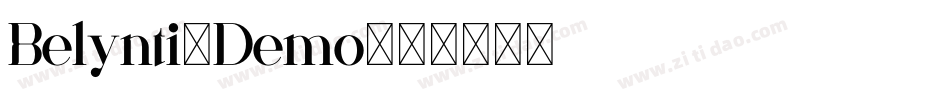 Belynti-Demo字体转换