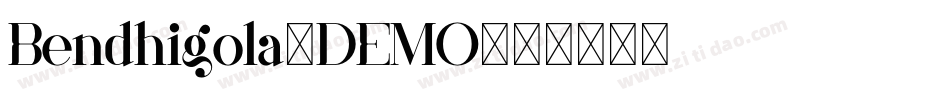 Bendhigola-DEMO字体转换