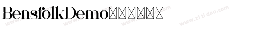 BensfolkDemo字体转换