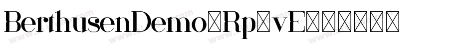 BerthusenDemo-Rp0vE字体转换