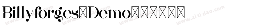 Billyforges-Demo字体转换