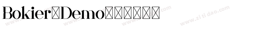 Bokier2Demo字体转换