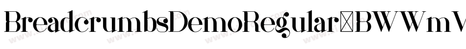 BreadcrumbsDemoRegular-BWWmV字体转换